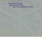 Niederlande - 1+1 1/2 C. Ziffer Drucksachenbrief Amsterdam - Marktredwitz 1910