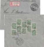 Finnland - 10x2 Kop. Einschreibebrief Jyvaskyla - Marktredwitz 1910