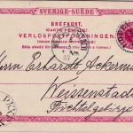 Schweden - 10 Ö. Kronen Ganzsachenkarte Uddevalla - Weißenstadt 1897