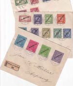 Österreich - Freimarken/Deutsch-Österreich ex Satz 3 Belege 1919