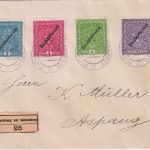 Österreich - Freimarken/Deutsch-Österreich ex Satz 3 Belege 1919