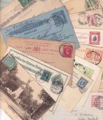 Europa/Übersee - 19 Postkarten/Ganzsachen Incoming Marktredwitz ex 1905/11