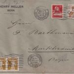 Schweiz - 13/12 Rp. Helvetia u.a. Brief Bern - Marktredwitz 1915
