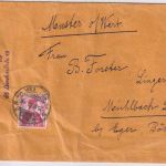 Schweiz - 10 Rp. Helvetia Muster ohne Wert n. ÖSTERREICH St. Gallen 1911