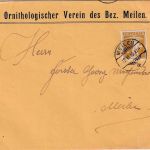 Schweiz - 2 Rp. Tellknabe Orts-Drucksachenbrief Meilen 1910