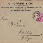 Österreich - Johanngeorgenstadt Karlsbad 163 Bahnpost-K2 Brief Bärringen 1911