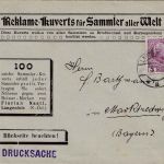 Österreich - 3 H. illustr. Drucksachenbrief (Reklame) Langenlois 1909