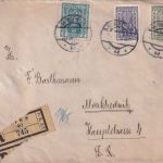 Österreich - 2 K. u.a. Freimarken Einschreibebrief Wien - Marktredwitz 1922