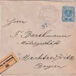Österreich - 2 K. Freimarken u.a. Einschreibebrief Puchberg a. Schneeberge 1920