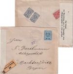 Österreich - 2 K. Freimarken u.a. Einschreibebrief Puchberg a. Schneeberge 1920