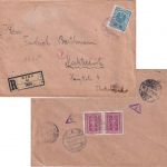 Österreich - 2x10+2 K. Freimarken Einschreibebrief Wien - Markttredwitz 6.2.22