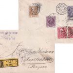 Österreich - 2x12 H. Reg.Jubiläum u.a. Einschreibebrief Wien - Marktredwitz 1909