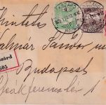 Ungarn - 10 f. GA-Umschlag+Zusatz/Einschreiben Szekszard - Budapest 1909