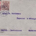 Niederlande - 5+7 1/2 C. Wilhelmina Brief Amsterdam - Marktredwitz 1909 Vignette