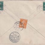 Frankreich - 10 C. GA-Umschlag+Zusatz/Einschreiben Paris - Marktredwitz 1911