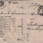 Bosnien & Herzegowina - Sarajevo 1896 Dienst-Wertbrief n. Trebinje