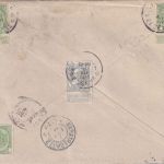 Belgien - 50 C. Unabhängigkeit u.a. Einschreibebrief Brüssel - Marktredwitz 1911