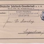 DR - 20 Pfg. Germania o.Wz. Drucksache-Vds.>250g Berlin 1903