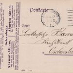 DR - 7 1/2 Pfg. Germania Werbekarte (Schaubek) Leipzig - Oschersleben 1917