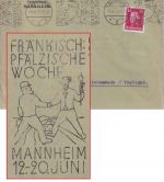 DR - Mannheim 1927 Fränkisch-Pfälzische Woche Masch.werbestempel Brief