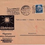 DR - Hannover 1933 Stahlhelmtag Masch.werbestpl. illustr. Drucksachenbrief