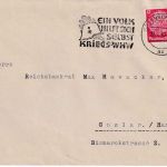 DR - Braunschweig 1940 Kriegs-WHW Masch.werbestpl. Brief n. Goslar