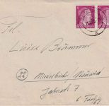 DR - 2x6 Pfg. AH Brief (Abs. FpNr.17113/20. Estnische SS-Division) Riesa 11.2.45