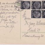 DR - 5x1 Pfg. Hindenburg Ortskarte Hamburg 1935