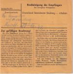 DR - 1 RM + 15 Pfg. AH Wertpaketkarte (Lazarett !) Reiboldsgrün 1942