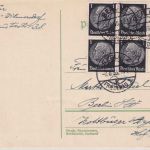 DR - 5x1 Pfg. Hindenburg Ortskarte Berlin-Friedenau 1935