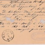 Dänemark - 5 Ö. Ganzsache+Zusatz Kopenhagen - Aalborg 1888