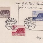 Norwegen - 30+20+15 Ö. Nordkap Hammerfest 29.5.41 Blankokarte dt. Fp.Nr. 37093