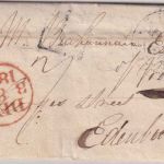 GB/Scotland - Glasgow 1819 Portobrief n. Edinburgh - mit Inhalt