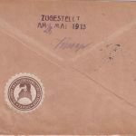 DR - 20+2x10 Pfg. Germania Zustellurkunde Tapiau - Königsberg 1913