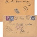 Polen - 50 Gr. Sehenswürdigkeiten u.a. Einschreibebrief Bydgoszcz - Berlin 1938