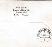 Australien - Lufthansa Erstflug Sydney FFM 1965 Schmuckkuvert