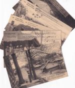 Belgisch Kongo - 15 C. Bildganzsachen 5 versch. Bilder blanko gestpl. Uvira 1922