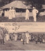 Belgisch Kongo - 15 C. Bildganzsachen 5 versch. Bilder blanko gestpl. Uvira 1922