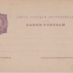 Azoren/Ponta Delgada - 40 R. Ganzsachenkarte blanko gestempelt 1899