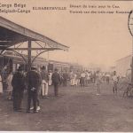 Belg. Kongo - 15 C. Bildganzsache Elisabethville Bahnhof + Zusatz 1922