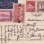 Algerien - 40 C. Freimarke u.a. Luftpostkarte n. FRANKREICH Alger Gare 1939