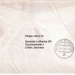 Japan - Lufthansa Firstflight Tokio/Hamburg Luftpostbrief 1964