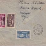 Libanon - 2x25 Pia. Flugpost ua. Luftpostbrief n. KOLUMBIEN Beyrouth - Cali 1932