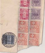 Japan - 4x4 S. Fujiyama Type I (alte Platte !) ua. Briefstück + Scadta Kobe 1931