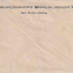 Indien - 1 R. Freimarke u.a. Luftpost-Einschreibebrief i.d. CSSR New Dehli 1952