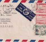 Syrien - 2x15 Pia. Flugpost u.a. Luftpostbrief Damas - Rodenkirchen 1950