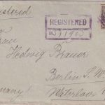 USA - 15 C. Freiheitsstatue Einschreibebrief Ra2 Chicago - Berlin 1924