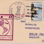 USA - Skylab II Pacific Navy Recouvery Force Ganzsache USS Ticonderoga 1973