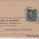 USA - 1 C. Franklin GA-Streifband + Zusatz Chicago - Greifswald