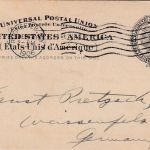 USA - 2 C. Liberty Ganzsachzenkarte m. priv. Zudruck Rochester - Weißenfels 1906
